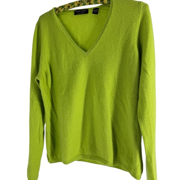 Cashmere v neck sweater Valerie Stevens Large - Picture 4 of 6